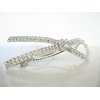 Generic Crystal bow knot hair barrette clip bridal clip barrette medium fine hair