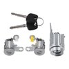 Motoforti Lock Cylinder Kit, Ignition Lock Cylinder, Door Lock Cylinder, for Toyota Tacoma 1995-2004, Metal, with 2 Keys, No.69051-35070, Silver Tone, 1 Set