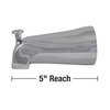 DANCO (88703) Tub Spout with Diverter, Chrome Finish, 1-Pack