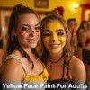 MEICOLY Yellow Face Body Paint Stick,Face Paint for Halloween SFX Lion Tiger Cosplay Makeup,Face Painting for Adults Kids,Yellow Eye Black Stick Eye Paint for Baseball/Softball/Football/Lacrosse