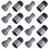 LIULO TOOL 8 Sets Garden Hose Quick Connector, 3/4 Inch Plastic Water Hose Fittings Male and Female Connectors Hose Adapters