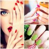SILPECWEE 16 Sheets Fluorescence Nail Wraps for Women Self Adhesive Nail Polish Stickers Nail Polish Strips Stick on Nails Gel Nail Strips Fingernail Manicure Stickers with 1pc Nail File