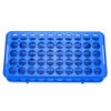BKMAMLAB Plastic Test Tube Holder Rack for 5ml/10ml/15ml Tubes, Detachable,Holes 50(Blue Single)