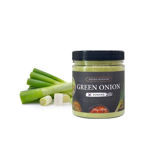 [ 7.05 oz ] Korean Pure 100% Green Onion Powder Natural seasoning Scallion Powder for Asian Cuisine