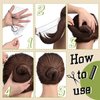 400 Pcs Hair Nets for Women Hair Nets for Food Service Invisible Elastic Edge Mesh 20 Inches Hair Nets, Ballet Dance Hair Bun(Black)