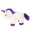 Hopearl LED Plush Unicorn Lighting Up Stuffed Animal Floppy Night Lights Glow in The Dark Birthday Gifts for Kids Toddler Girls, White, 15''