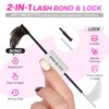 Lash Bond and Seal, CALAILIS Cluster Lash Glue for Lash Clusters Super Strong Hold and Long Lasting 72 Hours Lash Extension Glue Waterproof Non-irritating Suitable for Sensitive Eyes Lash Glue