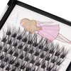 Bodermincer C Curl 0.07 Wide Cluster DIY Eyelash Extension 3D Individual Lashes Natural Look Cluster Lashes Easy Apply Volume Lash Extensions (18mm)
