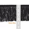 AWAYTR 10 Yards Sewing Fringe Trim - 4in Wide Tassel for DIY Craft Clothing and Dress Decoration (Black, 4 Inches Wide)