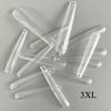 AddFavor 600pcs 3XL Clear Nail Tips Coffin Full Cover Ballerina Shape Extra Long Acrylic Fake Nails Professional False Nail Tip for Salons & Home DIY, 12 Sizes