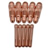 10Pcs Collet Body 10N32 (3/32") & Collet 10N24 (3/32") Consumables KIT for TIG Welding Torch 17, 18 and 26