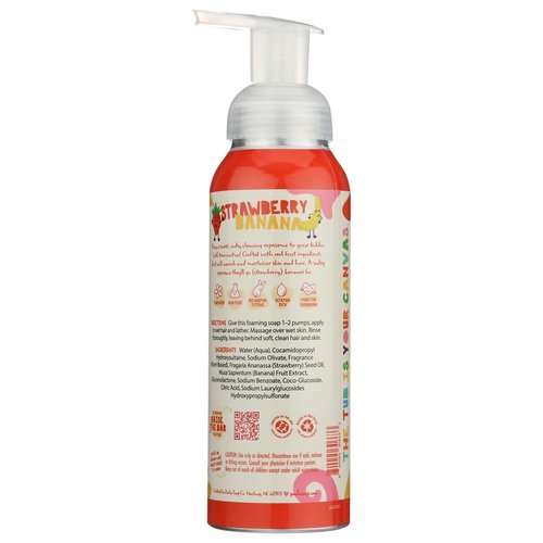 PACHA SOAP Kids Strawberry Banana 2 In 1 Shampoo & Body Wash, 12 FZ