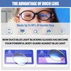 DUCO Blue Light Blocking Glasses for Kids Boys,Phone Computer Glasses for Kids Age 6-10,Anti UV Glare&Eyestrain K026