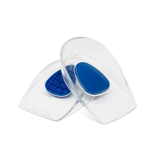 Tuli's Dual Density Polar Bears Gel Heel Cups, Cushion Insert for Heel Spurs, Sever’s Disease, and Heel Pain Relief, Regular