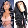 CITY GIRL Body Wave Lace Front Wigs Human Hair 26 Inch 13x4 hd Transparent Lace Frontal Wig 180 Density Lace Front Wigs Human Hair Body Wave Wigs Brazilian Human Hair Pre Plucked with Baby Hair