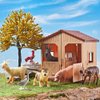 SOUMEL Farm Animal Toys for Toddlers 3-5-7 Kids, 24 Realistic Animal Figures Including 1 Stable and Props, Play Mat, Zoo Toy Animals Figurines, Playset for Boys and Girls Birthday