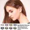 16 PCS Kawaii Heart Hair Clips Heart Hair Snap Clips Hearts Hair Barrettes for Women Hearts Hair Clip Small Morandi Hair Bangs Barrettes Snap Hair Clips Accessories for Women Teen Girl Thick Thin Hair