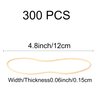 AIWOQI Rubber Bands 300Pcs 4.8inch Big rubber band Elastic Rubber Band Light brown rubber bands office supplies File Folders Litter Box (4 4/5" x 1/16")