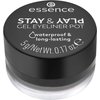 essence | Stay & Play Gel Eyeliner Pot | Waterproof, Long Lasting, Highly Pigmented | Vegan & Cruelty Free (01 | Black)