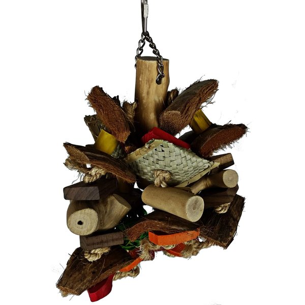A&E Cage Company Medium Chunky Monster Medium ? 12? x 8? Coconut/Shell/Wood
