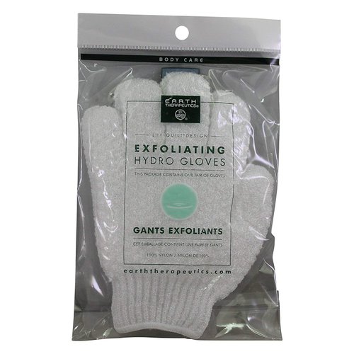 Earth Therapeutics: Exfoliating Hydro Gloves, White (5 pack)5