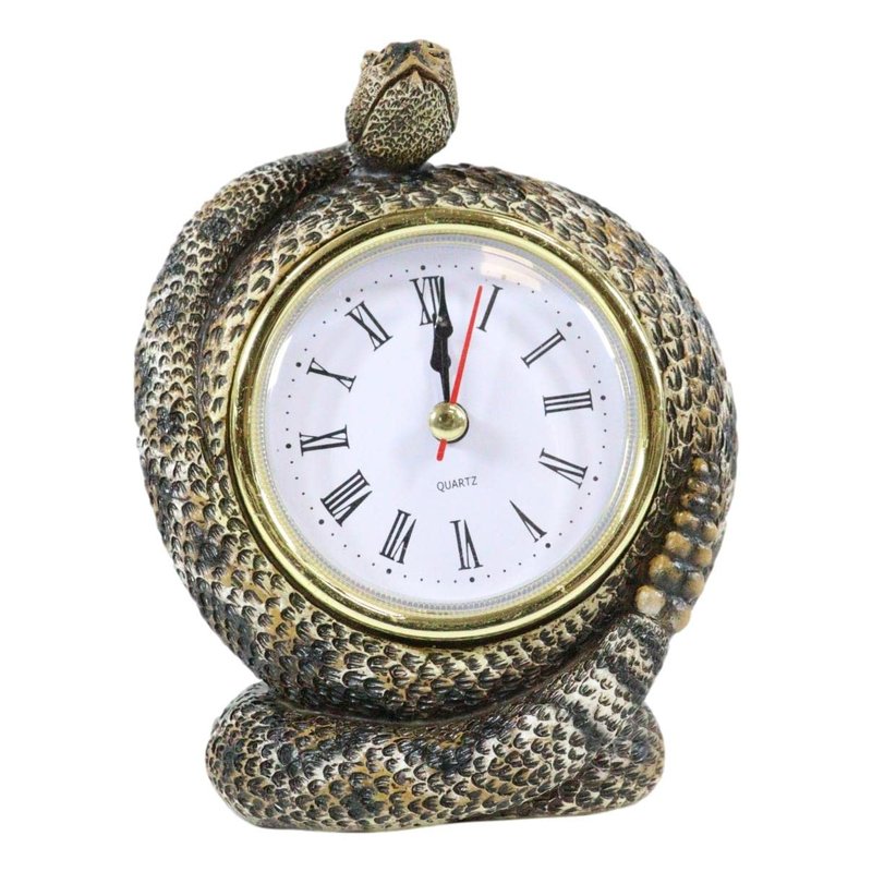Ebros Gift Realistic Ferocious Diamondback Rattlesnake Coiling Around ...