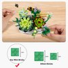 ZIYOSTAR Mini Bricks Succulent Plant Building Kit,389PCS DIY Simulating Plant Ecology Collection Building Toy,Bouquet Set Gifts for Adults, Children（Not Compatible with Lego Set ）