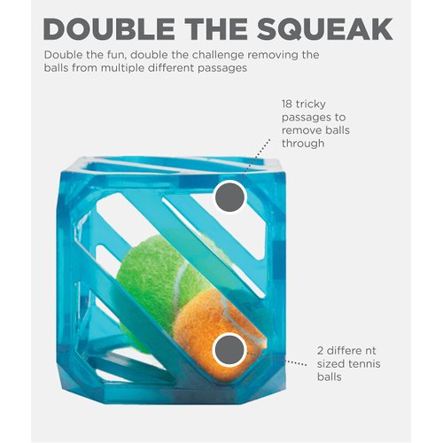 Outward Hound Puzzle Cube Interactive Squeaky Dog Toy