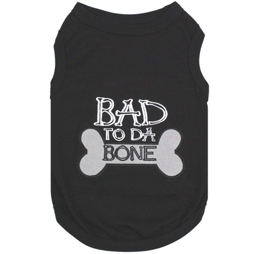 Parisian Pet Troublemaker Dog T-Shirt (Bad to da Bone, 2XL)