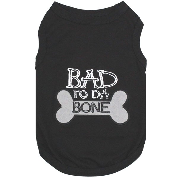 Parisian Pet Troublemaker Dog T-Shirt (Bad to da Bone, 2XL)