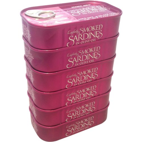 Trader Joe's Lightly Smoked Sardines in Olive Oil - 6 Pack