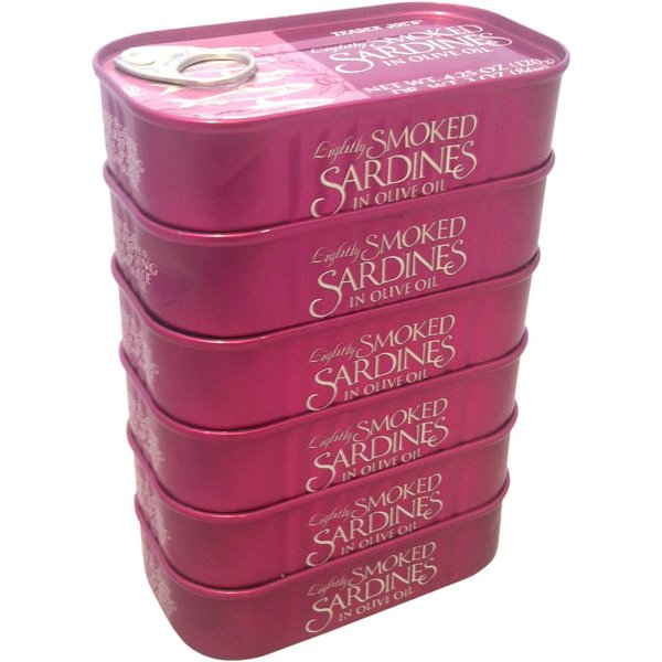 Trader Joe's Lightly Smoked Sardines in Olive Oil - 6 Pack