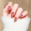 12 Sheets Flower Nail Stickers Hibiscus Nail Decals 3D Self-Adhesive White Pink Gold Floral Pattern for Women Girls DIY Acrylic Nail Manicure Decoration