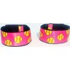 Fastpitch Softball Sleeve Scrunchies Pink with Yellow softballs, Sleeve Holders, sleeve straps From the original USA Inventor, over 8 million sold