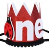 Cheerupp 1st Ladybug Birthday Hat for Girls, 1st Birthday Hat Crown for Sweet Little Lady beetle Spring Themed First Birthday Party Decorations Supplies