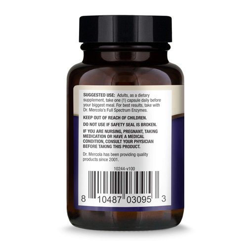 Dr. Mercola Gallbladder Enzymes Dietary Supplement, 30 Servings (30 Capsules), Supports Digestive Health, Non GMO, Soy Free, Gluten Free