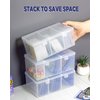 CollectHall Plastic Top loaders Storage Case with Dividers, Sports Card Storage Box for Baseball Cards, Trading Card Storage Box with Dividers- 1 Pcs