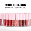MAEPEOR 12Pcs Velvet Matte Liquid Lipstick Set Waterproof Long Lasting Quick-drying Non-Stick Cup Nude Lip Stain Kit