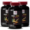 Raw oil - CHIA SEED OIL EXTRACT - Skin conditioner, Smooth feel, Lightweight texture, Deep hydration, Hair hydration, Glow oil, Softening oil, Pure extract, Non-greasy oil 3 Bottle 180 Capsules