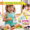 FUNERICA Play Food and Realistic Stainless-Steel Pots and Pans and Utensils - Cutting Fake Food and Pretend Toy Kitchen Accessories Cooking Toy Playset for Toddlers and Kids