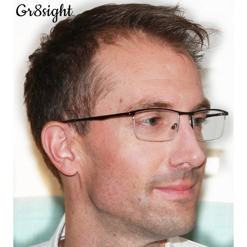 Gr8Sight Half-Rim Reading Glasses 3-Pack with Spring Hinges Brown