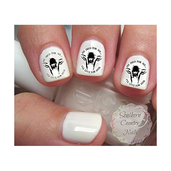 Jesus Nail Art Decals