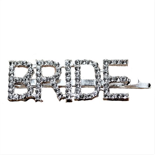 Rhinestone BRIDE Bobby Pin Luxury Wedding Accessories Hair Clip Honeymoon Bachelorette