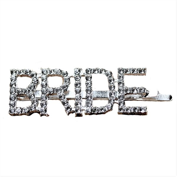 Rhinestone BRIDE Bobby Pin Luxury Wedding Accessories Hair Clip Honeymoon Bachelorette