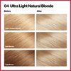 Revlon Permanent Hair Color, Permanent Hair Dye, Colorsilk with 100% Gray Coverage, Ammonia-Free, Keratin and Amino Acids, 04 Ultra Light Natural Blonde, 4.4 Oz (Pack of 3)
