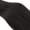 Natural Black Human Hair Bundles Color #1B Kinky Straight Bundles Unprocessed Brazilian Virgin Human Hair Extensions Same Length 3 Bundles 20 20 20 Inch Natural Color Wet and Wavy Bundles