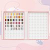 Professional 216 Nail Colors Chart, Nail Gel Polish Organizer Display Card Book, Nail Art Salon Nail Swatch Stick Card board Painting Practice Book