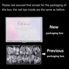 500Pcs Oval Nail Tips for Acrylic Clear Fake Nails Full Cover, 10 Sizes