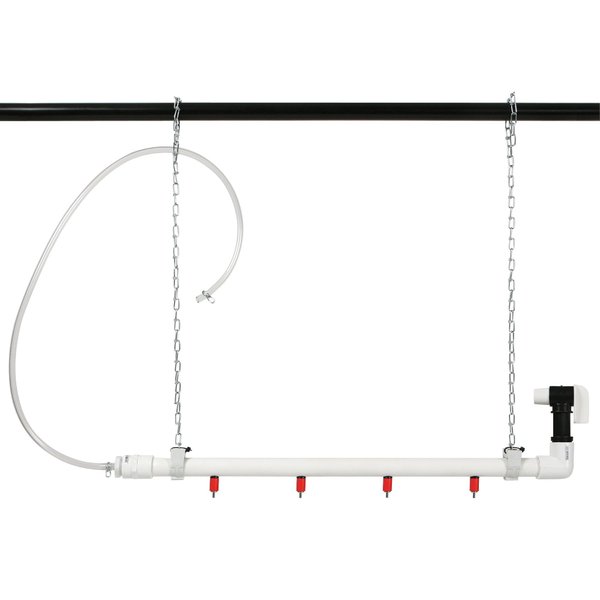 Hanging Tube Poultry Waterer - 4 Nipples