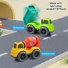 Toddler Car Toys for 1-3 Year Old, 2 PCS Dump Truck Toys and Mixer Cement,BPA Free Outdoor Toys for Toddlers,Christmas Birthday Gifts for Toddler Boy Girl 3-4